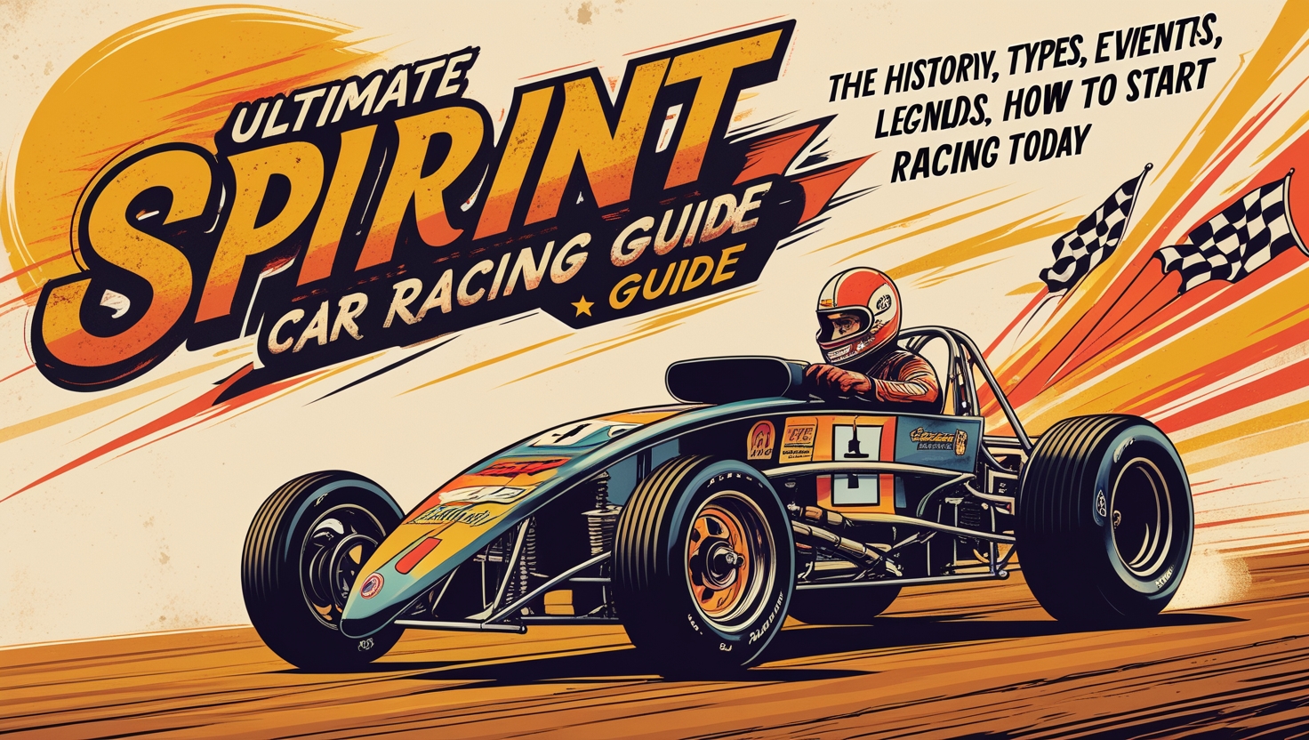 Sprint Car Racing Dirt Track Race